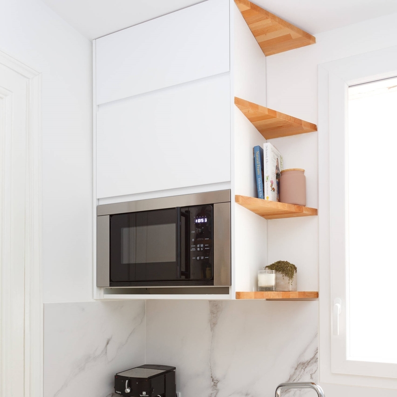 Desain Profesional Baru Lemari Dapur Modern Custom Made Pintu Lemari Dapur Melamin Putih Produsen