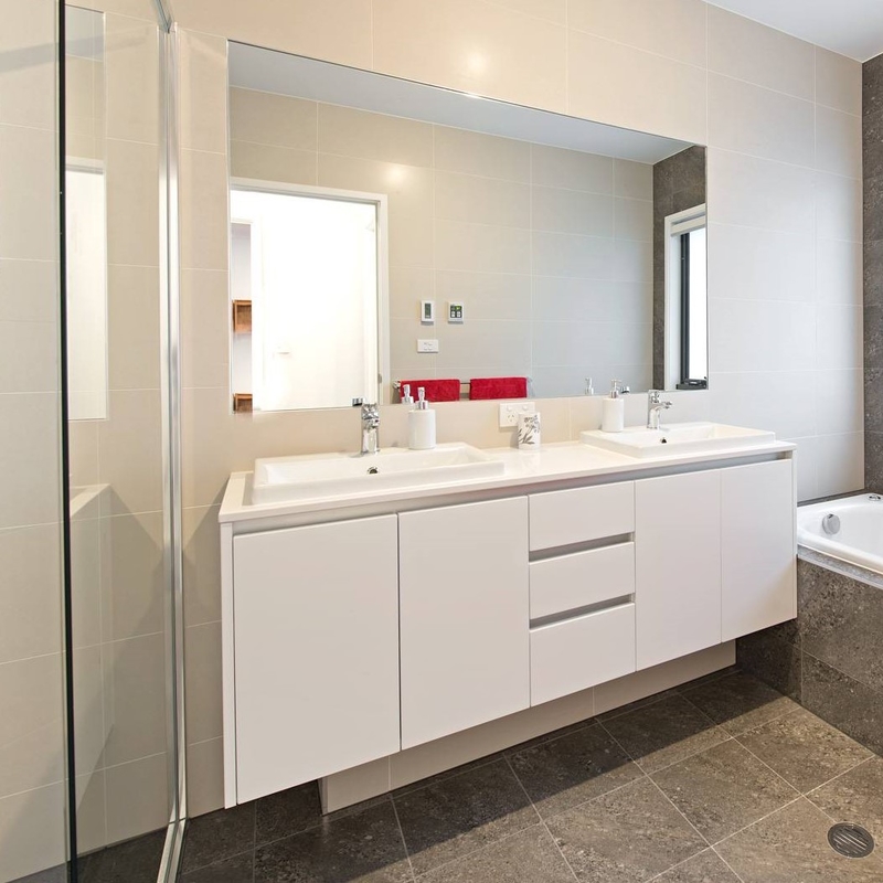 Indoor Home One Meter Wall Hung Bathroom Vanity Units Simple Matte White Melamine Bathroom Vanity Units