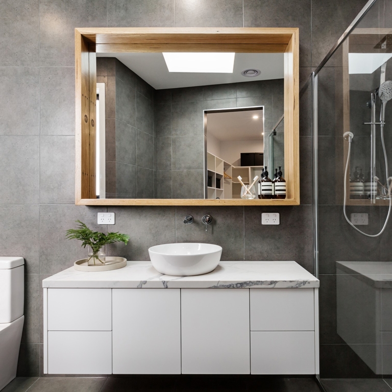 Indoor Home One Meter Wall Hung Bathroom Vanity Units Simple Matte White Melamine Bathroom Vanity Units