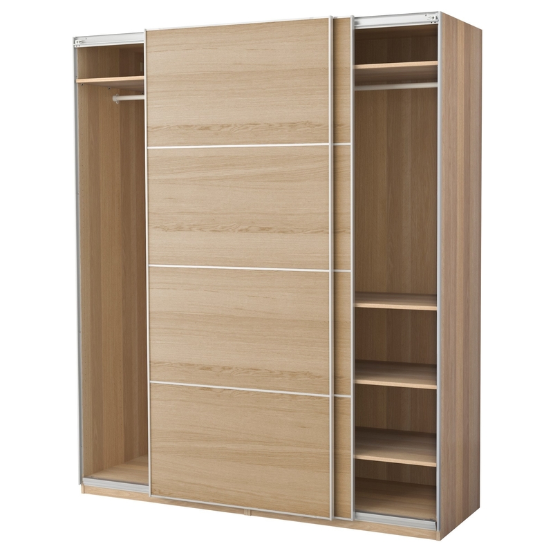 Lemari Pintu Geser Melamin Modern Modular Lacquer Kamar Tidur Dinding Lemari Kayu Butir Polos