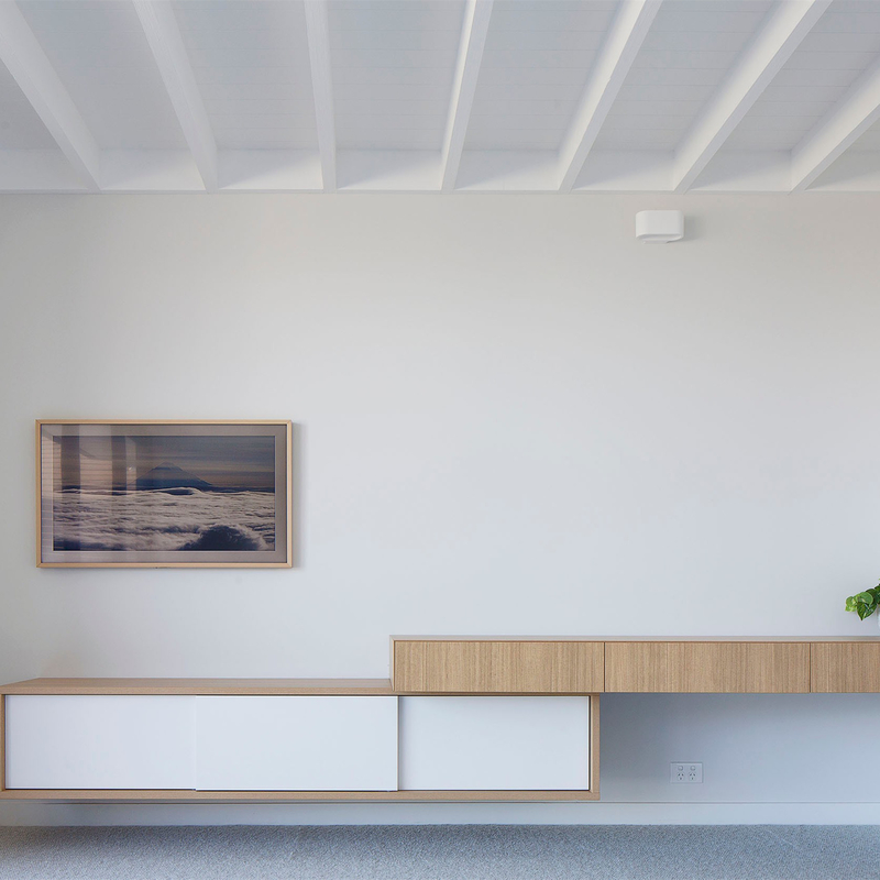 Modern Putih Abu-abu Gelap Dinding Kabinet TV Melamin Unit TV Bench Wood Grain