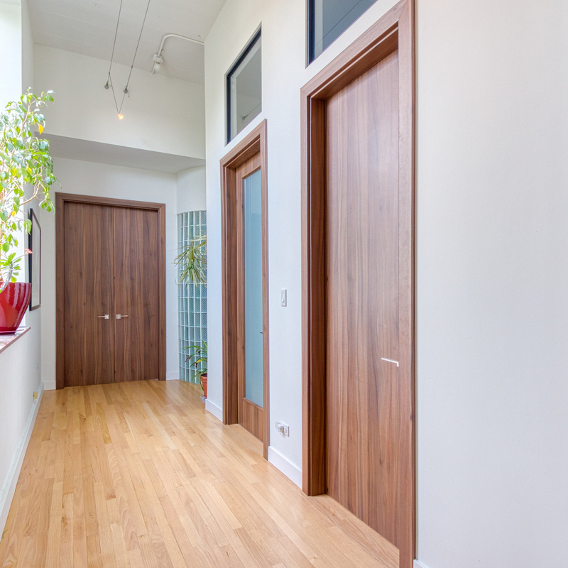 Interior Warna Putih Lukisan Komposit Pintu Kayu Lacquer