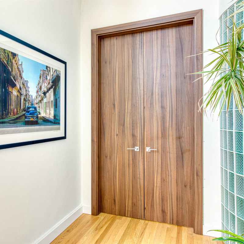 Interior Warna Putih Lukisan Komposit Pintu Kayu Lacquer