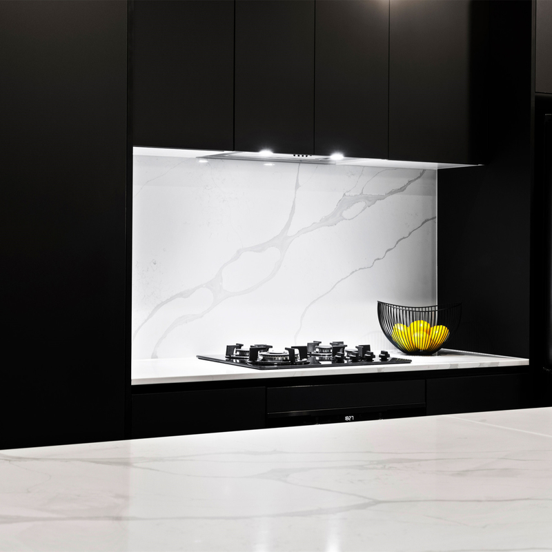 Siap Merakit I Shape Perabot Kabinet Dapur Lacquer Modular Lemari Dapur Kayu Hitam Modern Dengan Pulau