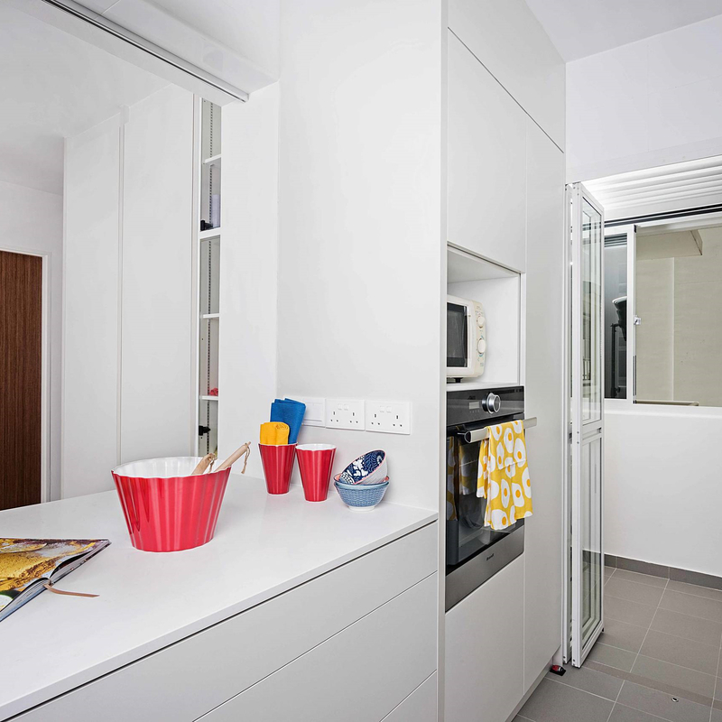 Set Lemari Dapur Harga Murah Ukuran Kecil Lemari Dapur Proyek Melamin Putih