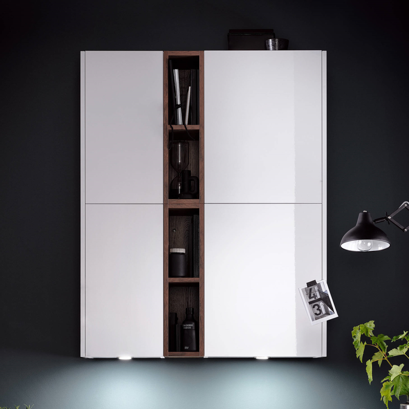 Dapur Modular MDF Kayu Veneer Lemari Dapur Perabotan Semua Dalam Satu Dengan Set Pulau