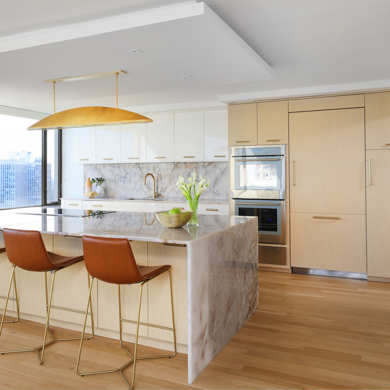 Lemari Dapur Dua Warna Dapur Penyimpanan Modular Kabinet Papan Partikel Datar Putih Mengkilap Dapur Melamin Kayu