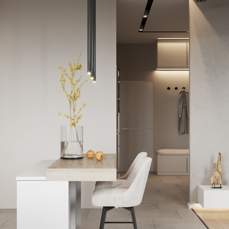 Pernis Matte Putih Dan Abu-abu Fokus Pada Desain Kabinet Lemari Dapur Modern Mewah Set Kemasan Rakitan