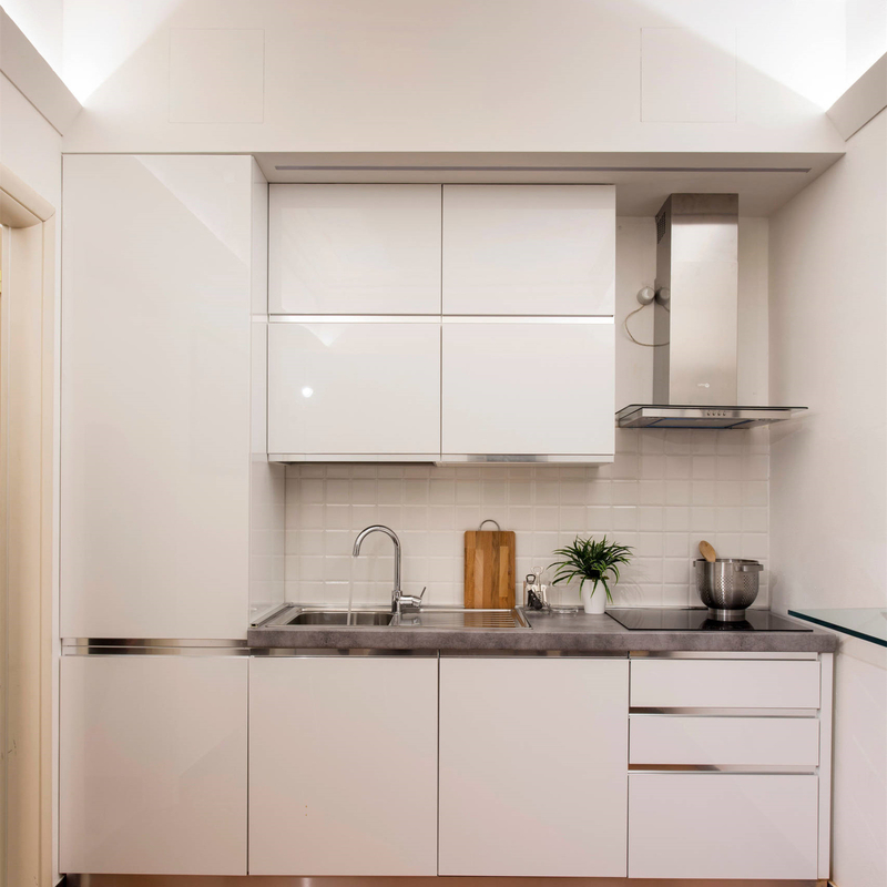 Rumah Peningkatan Dapur Lemari Ghana Lacquer Matt Mini Kecil Kayu Dapur Hanging Cabinet Desain