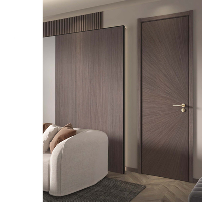 Pintu Interior Kamar Mandi Kamar Mandi Abu-abu Pintu Kayu Melamin 9mm MFC